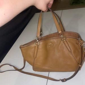 Like new coach bag with detachable cross body strap